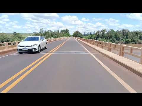 ponte do rio Ivaí entre paraíso do Norte a cidade de Rondon noroeste do Paraná pessoal me segue