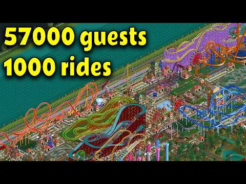 I built the Biggest Park Ever in RollerCoaster Tycoon 2