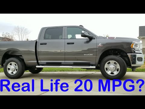 2020 Ram 2500 Cummins 6.7 Diesel Real Life Gas Mileage MPG
