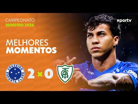 Gols e lances de Cruzeiro x América-MG