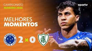 CRUZEIRO 2 X 0 AMÉRICA-MG | MELHORES MOMENTOS | 7ª RODADA CAMPEONATO MINEIRO | sportv
