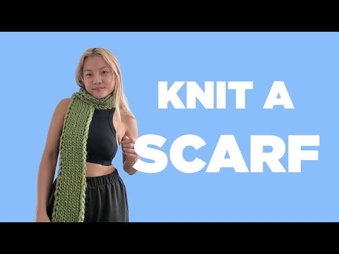 How to: knit a scarf! Free scarf pattern | super...