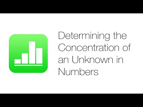 Office Tutorials - Determining the Concentration of an...