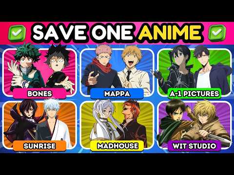 SAVE ONE ANIME FOR EACH STUDIO ✅🎥 | Anime Quiz 🔥
