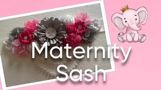 Maternity Sash for the Mommy to be #babyshower #mommytobe #itsagirl