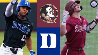 #10 Florida State vs #6 Duke Highlights (Great!) | G2 | 2024 College Baseball Highlights