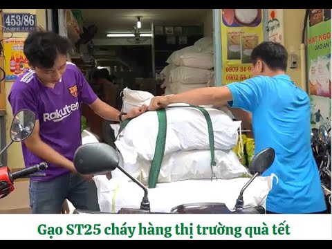 Gạo ST25 cháy hàng trong thị trường quà Tết