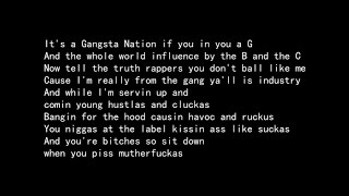 Westside Connection - Gangsta Nation ft. Nate Dogg (dirty/lyrics)