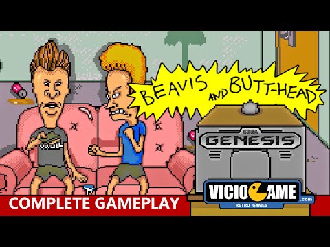 🎮 Beavis and Butt-Head (Mega Drive) Complete Gameplay
