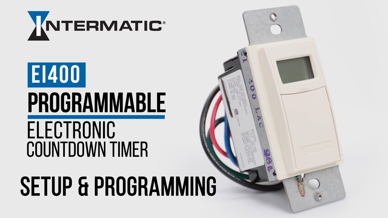 How to Set up and Program the Intermatic EI400 Electronic Countdown Timer