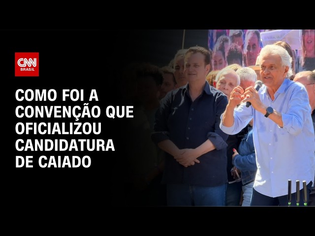 Caiado prioriza segurança e foca em críticas ao PT em convenção | AGORA CNN