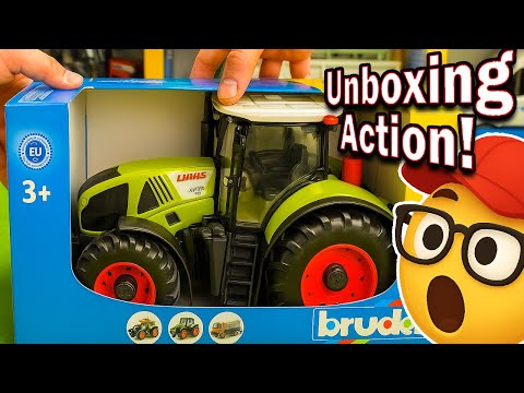 🚜 Traktor Unboxing Action! 🎉 1h Bagger, 🚒 Feuerwehr & 🚓 Polizei im Spielzeug-Einsatz!