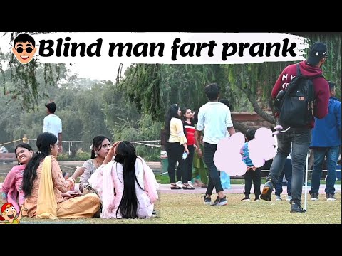 || Blindman Farting in Public Prank 💃💨||