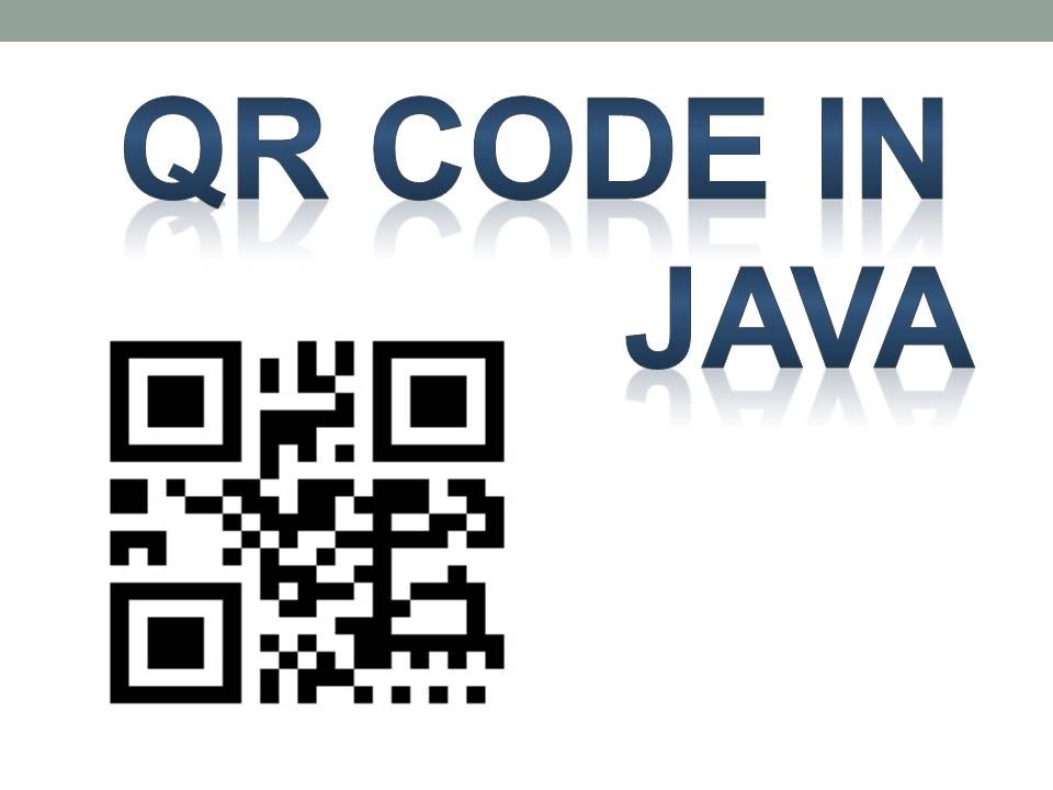 11.4 QR(Quick Response) Code Generation in Java using API