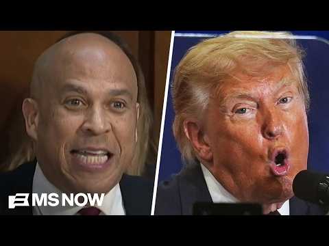 Sen. Booker FIRED UP over Trump's IRS settlement: 'The president is a tax cheat!'