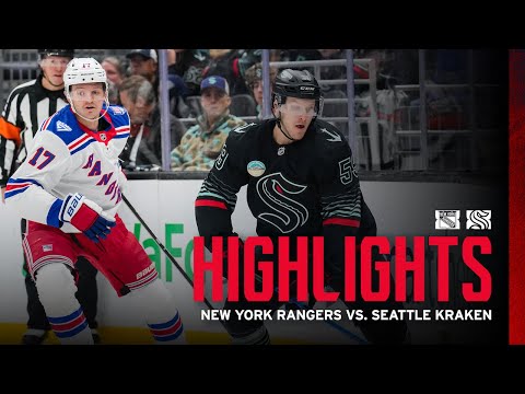 New York Rangers vs. Seattle Kraken | 11/1 Game Highlights
