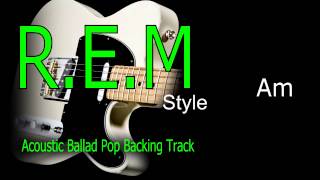 Acoustic Ballad Pop REM Style Guitar Backing Track137 bpm Highest Quality