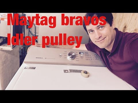 How to fix a Maytag bravos xl dryer squeaking. Quick idler pulley tear down w10837240 and change!!