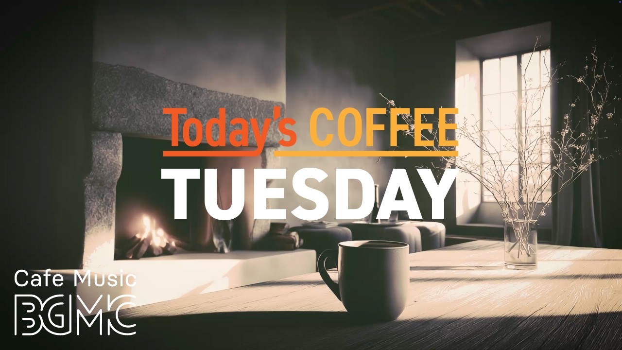 Today's COFFEE TUESDAY: 4K Sunlit Lounge Cafe Music ☕ Smooth Jazz Piano for Study