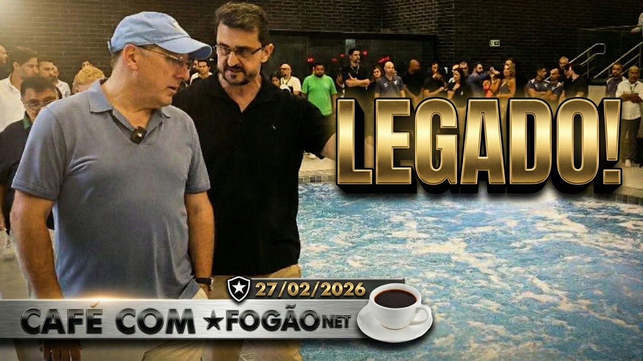 LIVE CAFÉ COM FOGÃONET | Botafogo avança em estrutura com área molhada; Textor avalia elenco