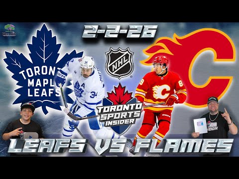 Toronto Maple Leafs vs Calgary Flames LIVE 🔴 | NHL LIVE Stream Reaction & Play By Play