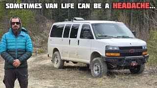 2wd Vans Will Never Have This Problem. Van Life Headaches