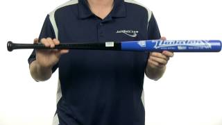 Video thumbnail: Brett Bros. Thunder Bamboo/Maple Wood Softball Bat: Black/Blue Slow Pitch 