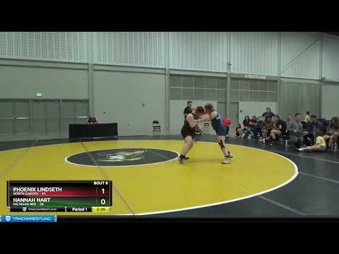 200 Lbs Round 2 (6 Team) - Phoenix Lindseth, North Dakota Vs Hannah Hart, Michigan Red 06e5