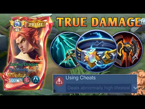 THIS UNDERATED TRUE DAMAGE BUILD ON YU ZHONG WILL MAKE HIM UNSTOPPABLE!! (100% working)
