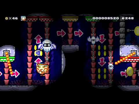 照らして進め!　イカスミ深海 by おんそくまる - Super Mario Maker 2 - No Commentary 1cd