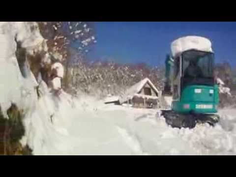 289.DEČKI ŽUTNICE - Tabanje snijega za skijanje