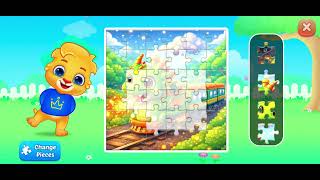 🐲 Dragon Train Jigsaw Puzzle - Puzzle Kids Jigsaw Puzzles Walkthrough