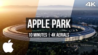 10+ Minutes | Stunning Aerial Views of Apple Park | Cinematic 4K