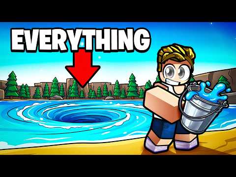 ROBLOX DRAIN A LAKE.. (with a bucket)