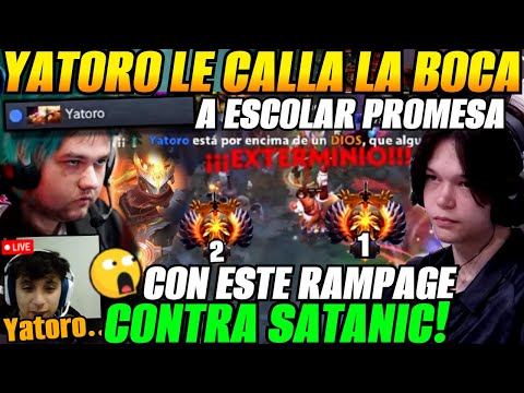 😲YATORO le calla la boca a ESCOLAR PROMESA con este RAMPAGE contra SATANIC!😲