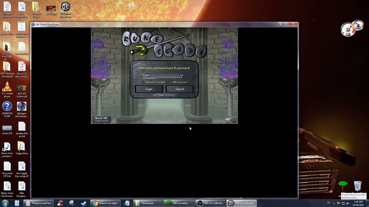 Old School Runescape | CAN'T LOG IN AS NEW MEMBER | ** Solved ** | 2021