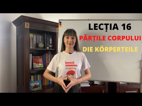 🇩🇪🇹🇩LECȚIA 16 - PĂRȚILE CORPULUI ÎN LIMBA GERMANĂ / ÎNVAȚĂ GERMANA CU IULIANA
