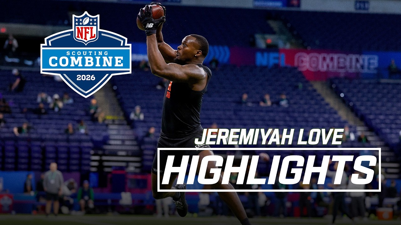 Jeremiyah Love's 2026 NFL Scouting Combine Workout