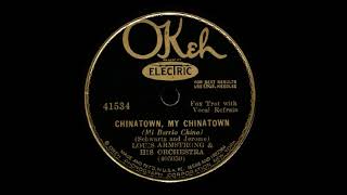 Louis Armstrong &amp; His Orchestra  Chinatown, My Chinatown  (1931)