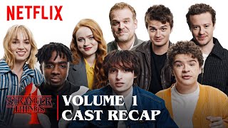 Stranger Things 4 | Vol 1 Cast Recap | Netflix