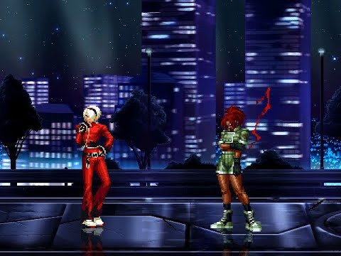 [KOF MUGEN] Ash Crimson VS Orochi Leona.