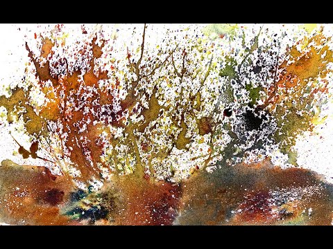 Experiment with Brusho And Watercolor