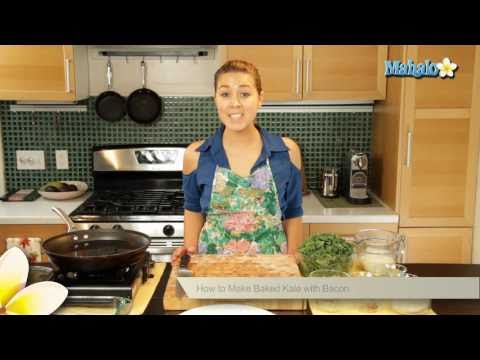 How to Make Baked Kale With Bacon