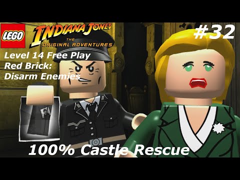 Lego Indiana Jones 100% Walkthrough Part 32 No Commentary  100% Castle Rescue