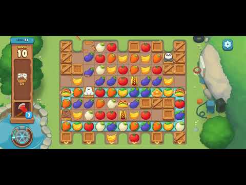 [Gameplay] We Bare Bears Match3 - Level 57 (No Boosters)