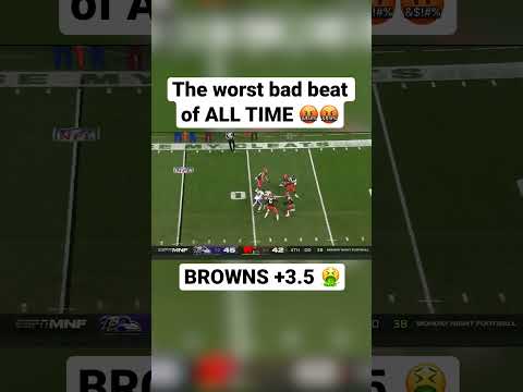 A year ago today, the worst bad beat of all time 🤮 #shorts #badbeat #sportsbetting