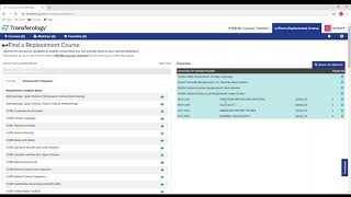 Transferology Tutorial 4: Finding a Replacement Course