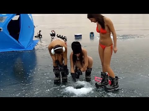 Thú vui câu cá trên băng của người nước ngoài - Cách câu cá trên băng