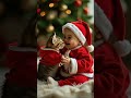 Christmas Magic Baby Santa And Kitten S Adorable Playtime