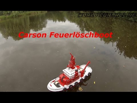 RC Feuerlöschboot Carson 1. Fahrt